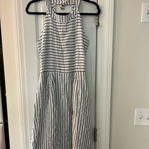 Linen midi dress